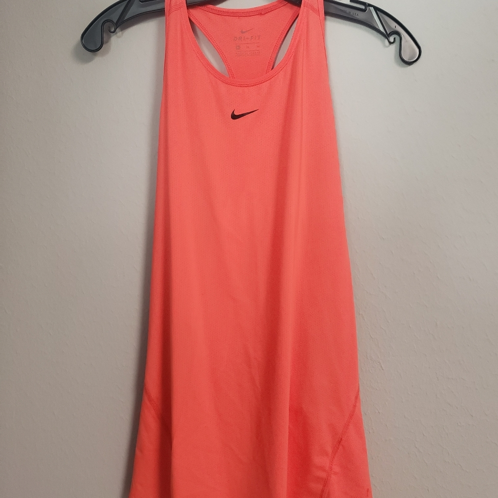 Womens Nike Dri-Fit Racer Back Workout Top New With Tags Bright Coral XL 14